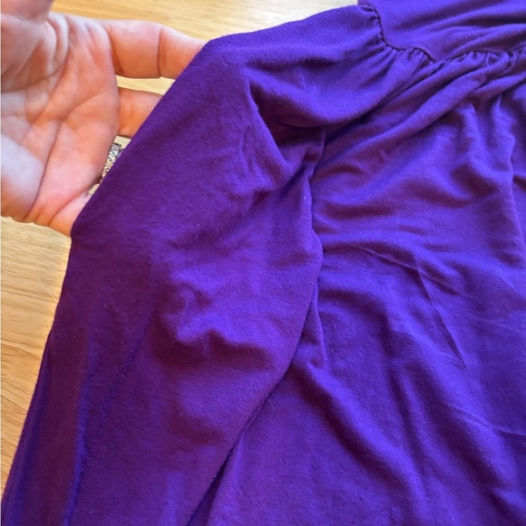 Purple Short Sleeve Maxi Dress - Size M - Picture 5 of 6